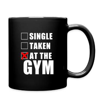 At The Gym - Full Colour Mug - black - Right