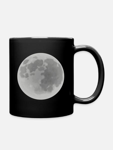 moon - Full Colour Mug - black