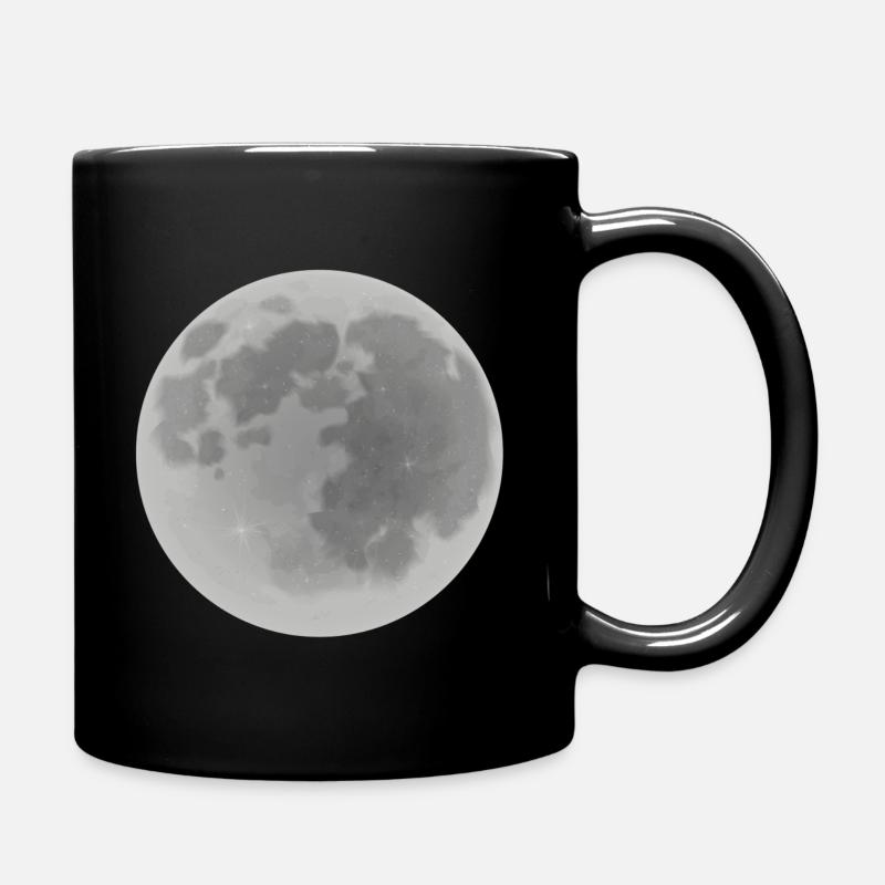 Mond - Tasse einfarbig - Schwarz