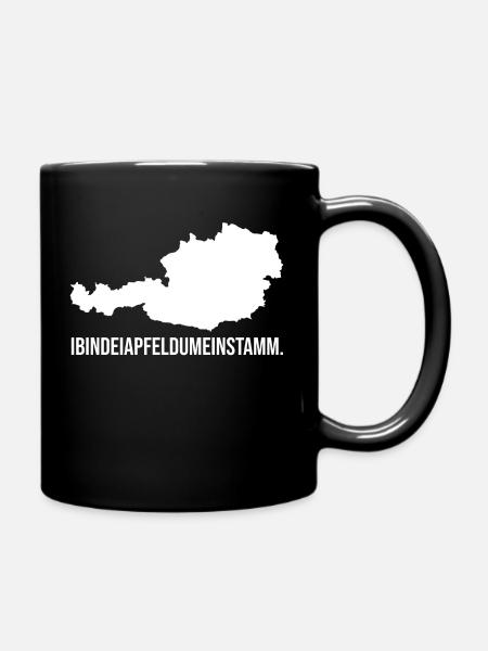Heimat Österreich Austria - Tasse einfarbig - Schwarz
