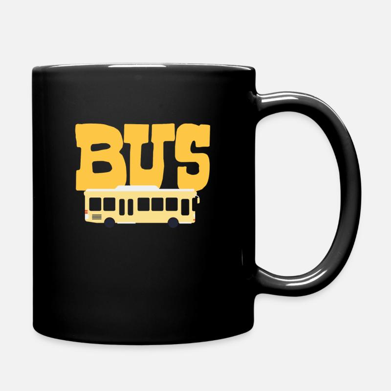 Bus - Tasse einfarbig - Schwarz