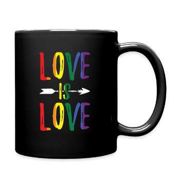 LGBT L’amour est le symbole de l’amour - Mug uni - noir - Droite