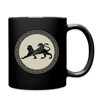 Sphinx, Ägypten, Archäologie, Archäologe, Antike - Tasse einfarbig - Schwarz - Rechts