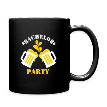 Bachelor Party Junggesellenabschied JGA Biergläser - Tasse einfarbig - Schwarz - Rechts