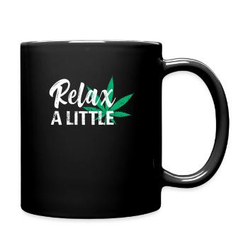 Grass Smoking Relax - Full Colour Mug - black - Right