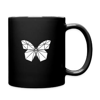 Polygone papillon - Mug uni - noir - Droite