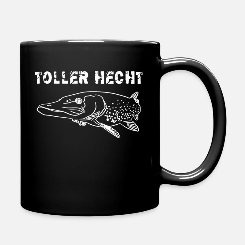 Angeln - Tasse einfarbig - Schwarz
