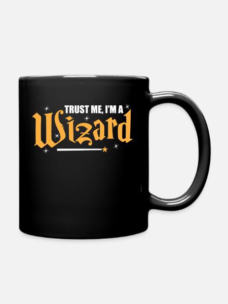 Zauberer - Tasse einfarbig - Schwarz