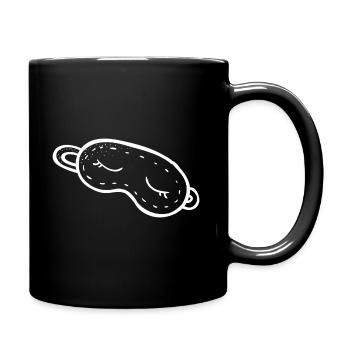 Sleep mask pajamas nightgown icon - Full Colour Mug - black - Right