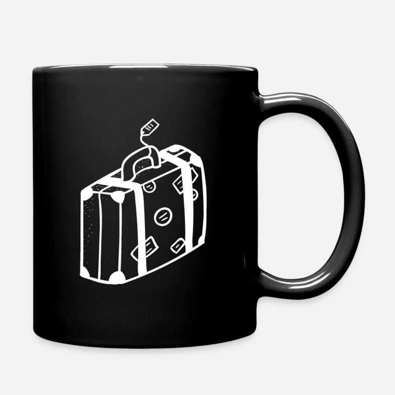 Valise bagages - Mug uni - noir