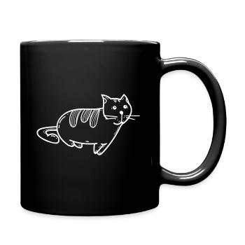 Cat kitten kitty - Full Colour Mug - black - Right