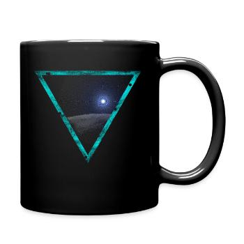 The view into space - Full Colour Mug - black - Right