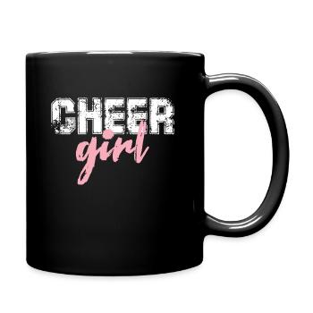 Filles pom-pom girl - Mug uni - noir - Droite