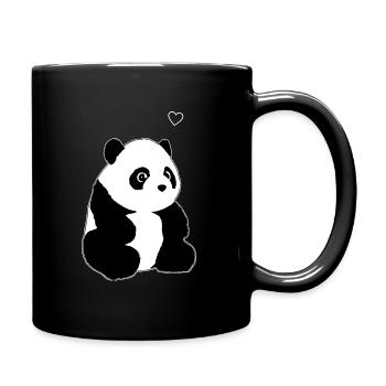 Panda - Mug uni - noir - Droite