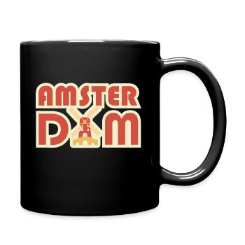 Travel Amsterdam - Full Colour Mug - black - Right
