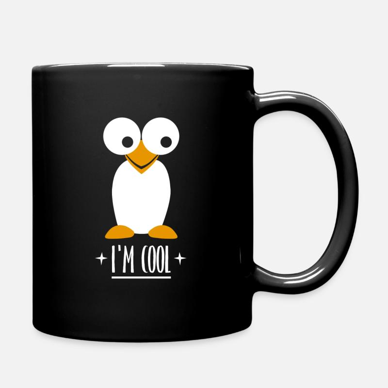 I’m COOL Pinguin - Tasse einfarbig - Schwarz