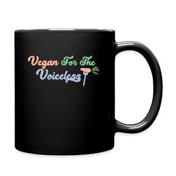 Végétalien pour les animaux qui ne peuvent pas parler - Mug uni - noir - Droite