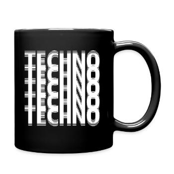 Techno - Full Colour Mug - black - Right