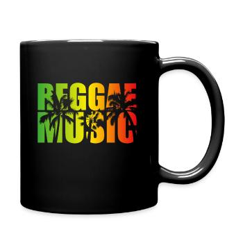 Reggae Music Rasta - Full Colour Mug - black - Right