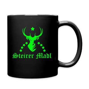 Steirer Madl - Tasse einfarbig - Schwarz - Rechts