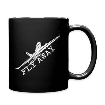 avion - Mug uni - noir - Droite