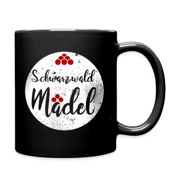 Schwarzwaldmädel - Tasse einfarbig - Schwarz - Rechts
