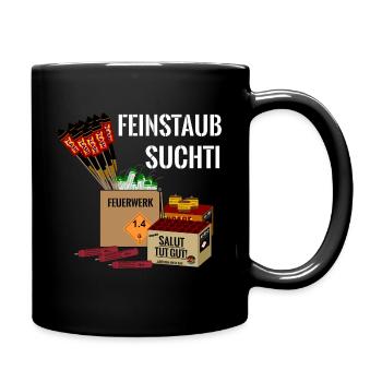 Pyro Feuerwerk - Tasse einfarbig - Schwarz - Rechts