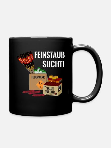 Pyro Feuerwerk - Tasse einfarbig - Schwarz