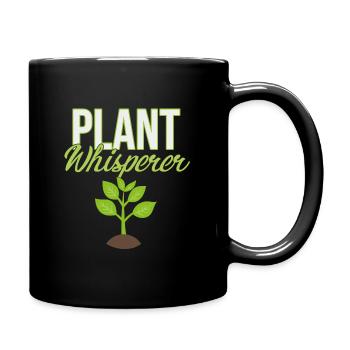 Murmurait à l'oreille des plantes - Mug uni - noir - Droite