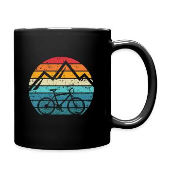 Je fais du vélo sans batterie - Mug uni - noir - Droite