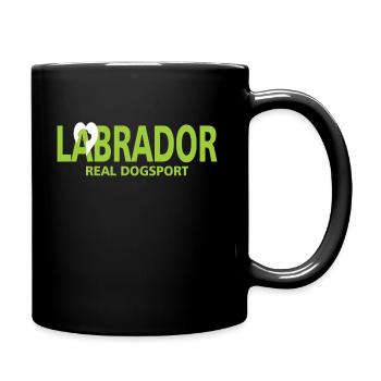 Labrador dogs love saying - Full Colour Mug - black - Right