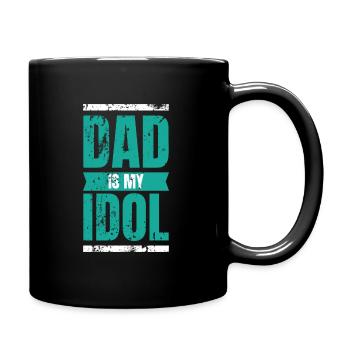 father and son - Full Colour Mug - black - Right