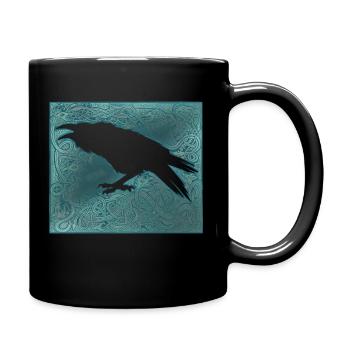 Rabe Wiking - Tasse einfarbig - Schwarz - Rechts