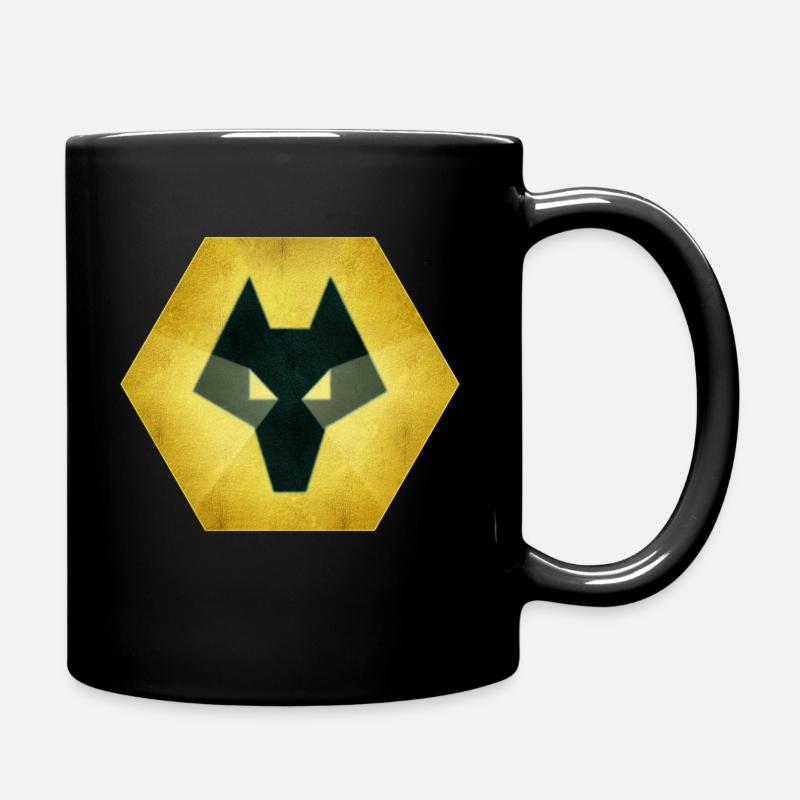 Wölfe-Logo - Tasse einfarbig - Schwarz