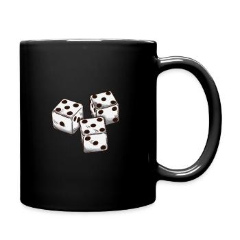 Dice game Gambling - Full Colour Mug - black - Right