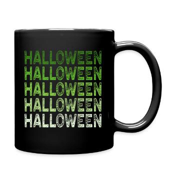 HALLOWEEN green - Full Colour Mug - black - Right