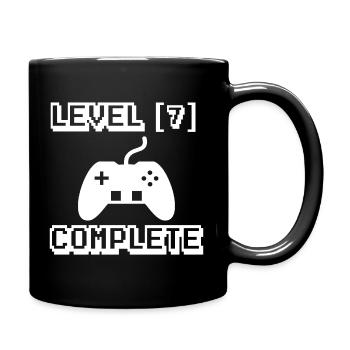 7th birthday gamer - Full Colour Mug - black - Right