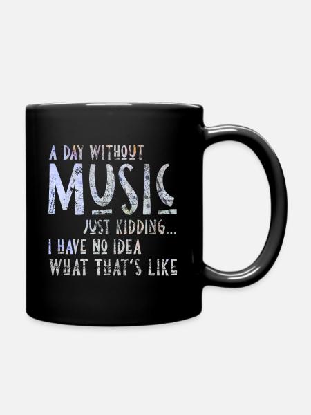 Musique sort Drôle de cadeau équipe - Mug uni - noir
