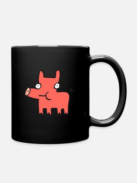 Petit cochon Ito - Mug uni - noir