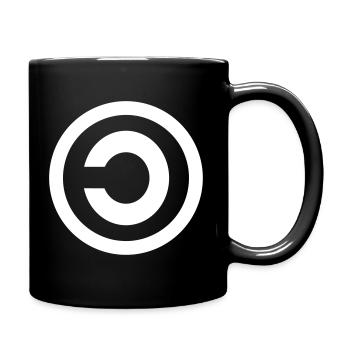 Copyleft - Tasse einfarbig - Schwarz - Rechts