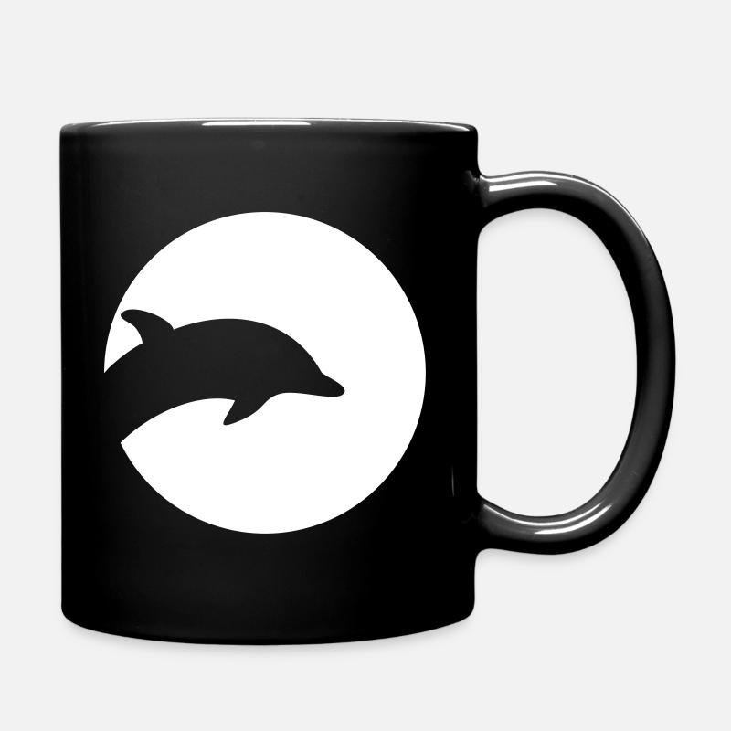 Delfin - Tasse einfarbig - Schwarz
