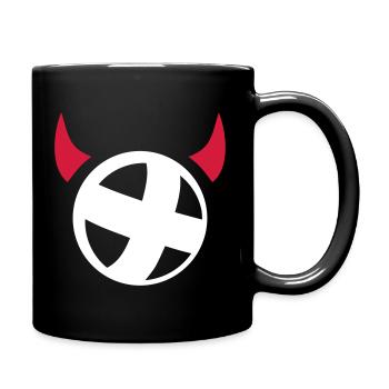 Radball - Tasse einfarbig - Schwarz - Rechts