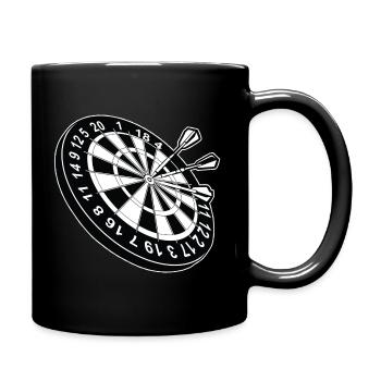 Dartboard Dart - Full Colour Mug - black - Right