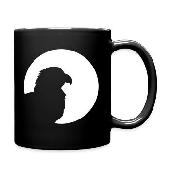 Adler - Tasse einfarbig - Schwarz - Rechts