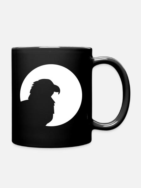 Adler - Tasse einfarbig - Schwarz
