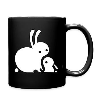 Lapin Lapin Lapin - Mug uni - noir - Droite
