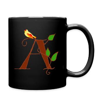 canary a - Full Colour Mug - black - Right