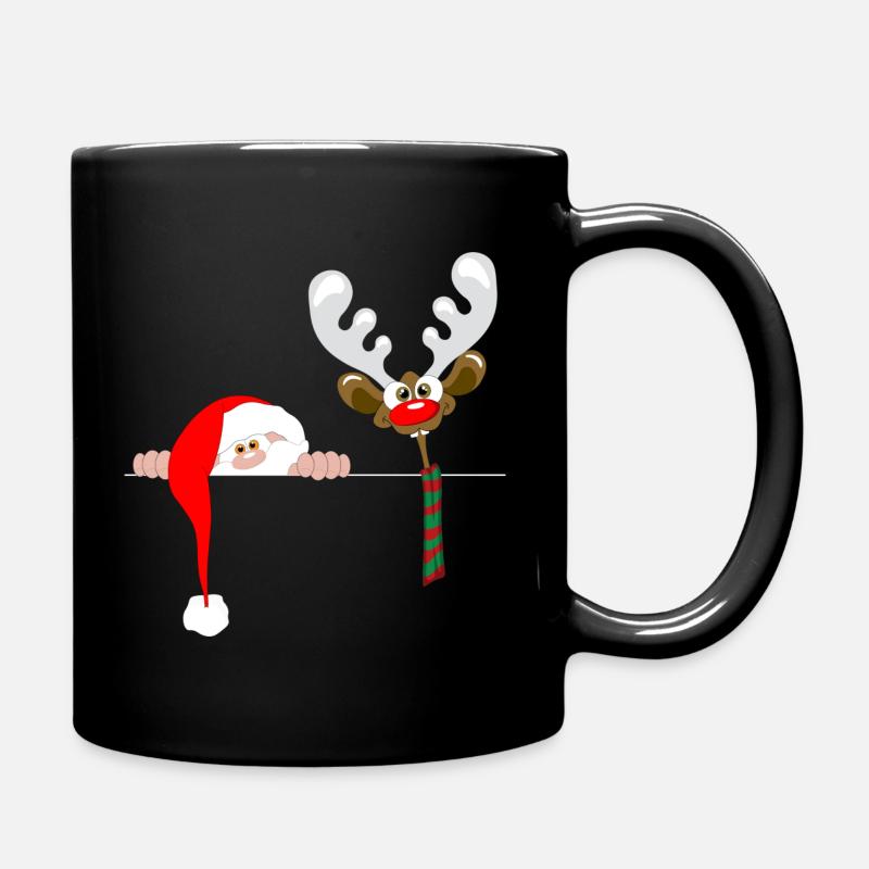 fou le père noël drôle - Mug uni - noir