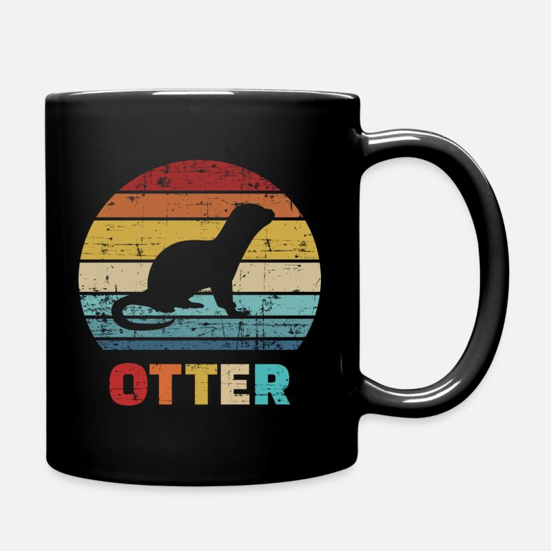Otter - Tasse einfarbig - Schwarz