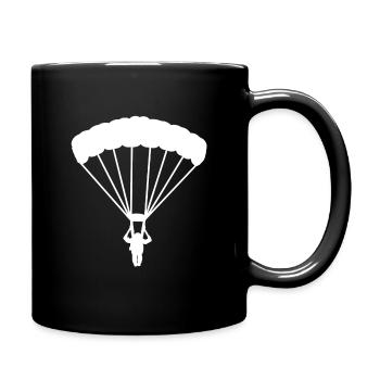 Parachute Jump Skydiving Adrenalin Gift - Full Colour Mug - black - Right